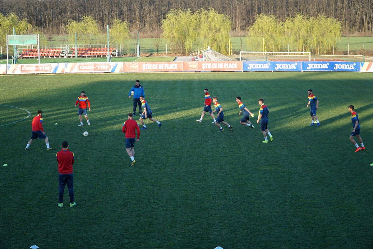 FOTO Naționala U21 a României a început pregătirea pentru EURO 2019