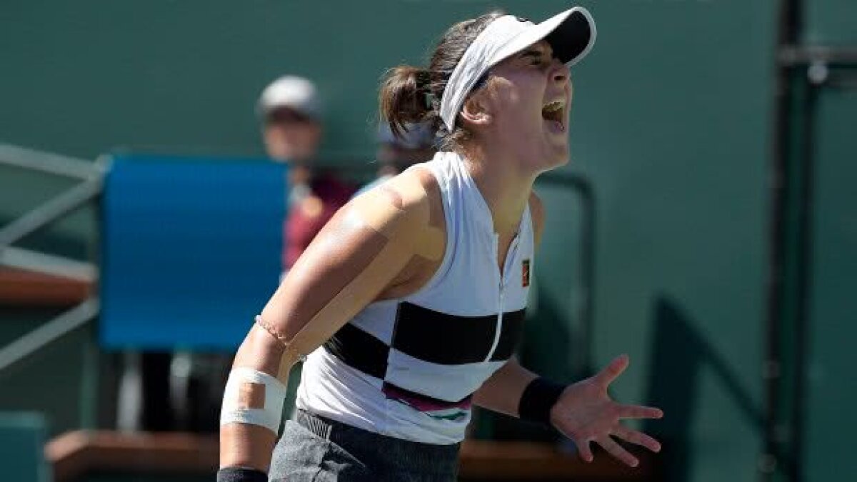 VIDEO+FOTO 18 ani și cât curaj! Bianca Andreescu a învins-o pe Angelique Kerber, 6-4, 3-6, 6-4, și s-a impus la Indian Wells » Simona Halep se menține astfel pe locul 3