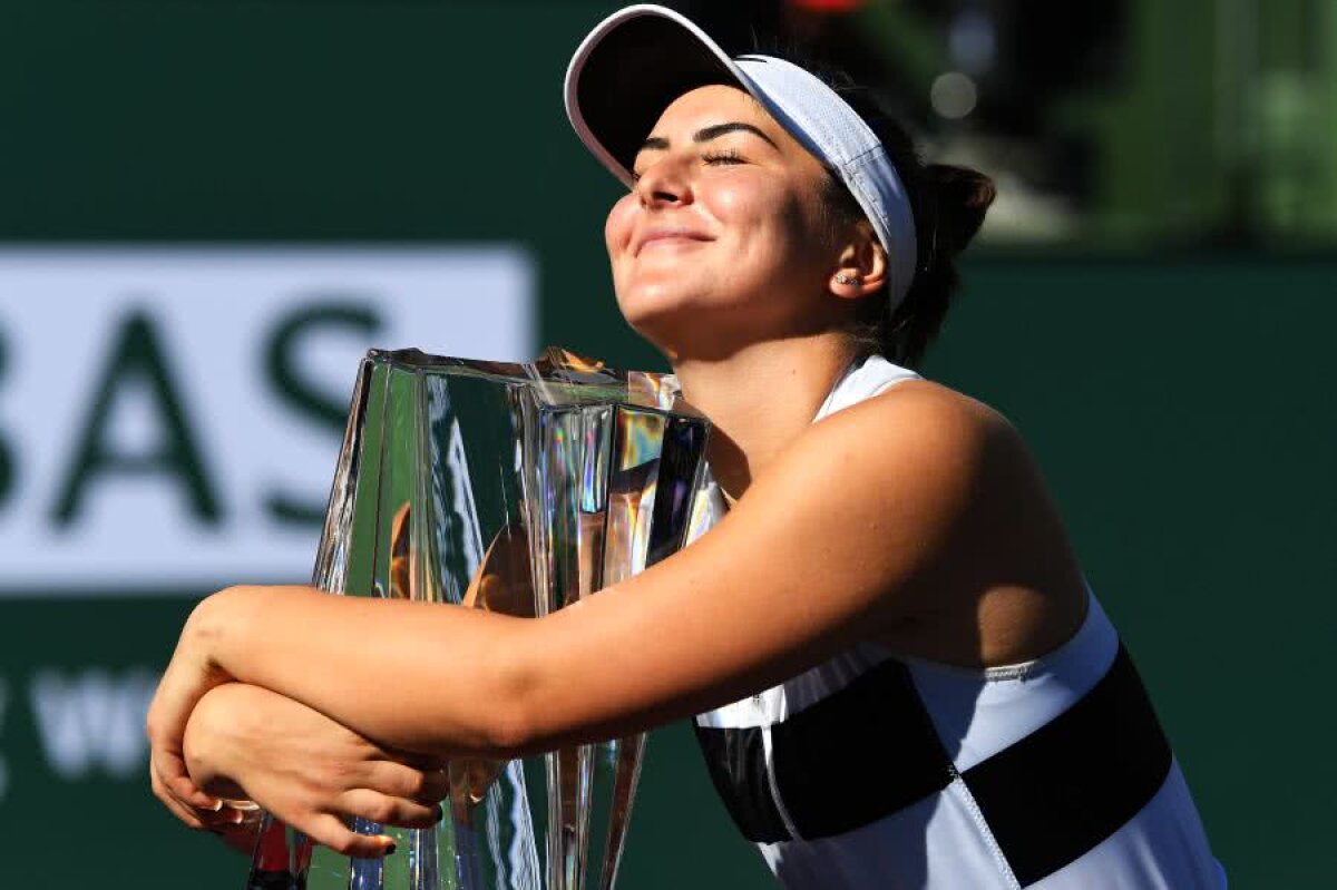 VIDEO+FOTO 18 ani și cât curaj! Bianca Andreescu a învins-o pe Angelique Kerber, 6-4, 3-6, 6-4, și s-a impus la Indian Wells » Simona Halep se menține astfel pe locul 3