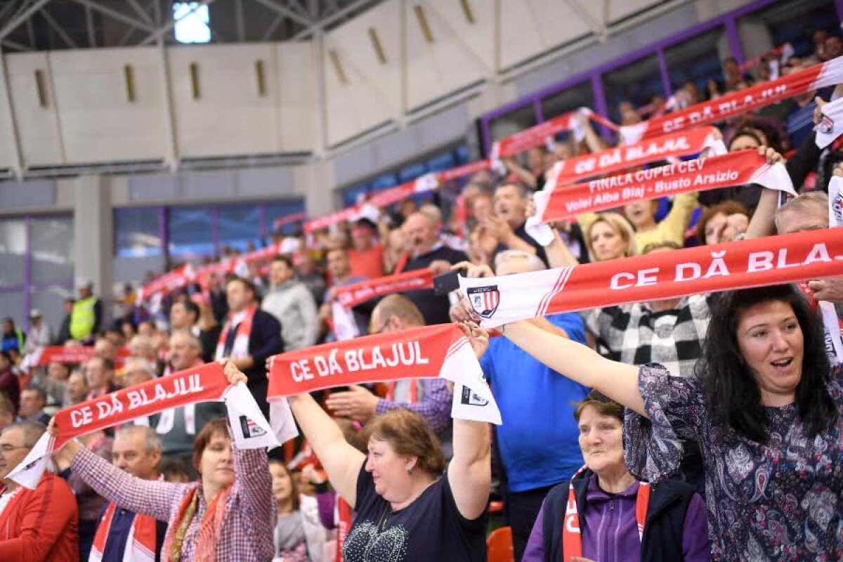 Volei Alba Blaj - Busto Arsizio 0-3 // VIDEO+FOTO Fără istoric! Ardelencele au pierdut categoric, la Sibiu, primul meci al finalei CEV Cup