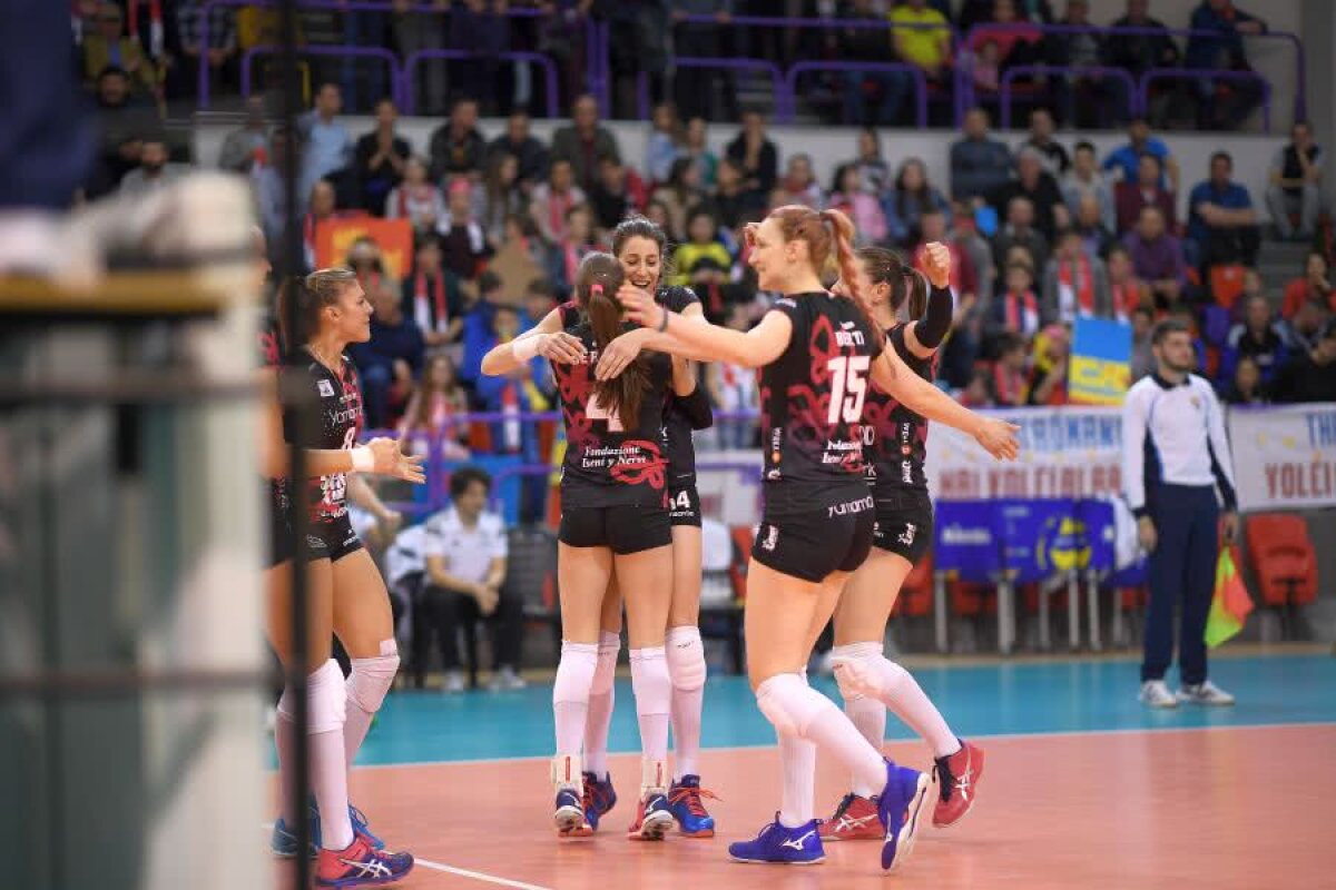 Volei Alba Blaj - Busto Arsizio 0-3 // VIDEO+FOTO Fără istoric! Ardelencele au pierdut categoric, la Sibiu, primul meci al finalei CEV Cup