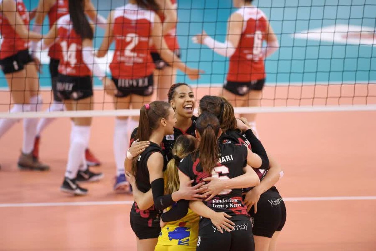 Volei Alba Blaj - Busto Arsizio 0-3 // VIDEO+FOTO Fără istoric! Ardelencele au pierdut categoric, la Sibiu, primul meci al finalei CEV Cup