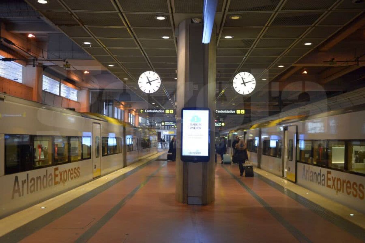 CORESPONDENȚĂ DIN STOCKHOLM // VIDEO + FOTO Suedia are, noi încă visăm! Cum arată trenul de mare viteză care leagă aeroportul din Stockholm de oraș 