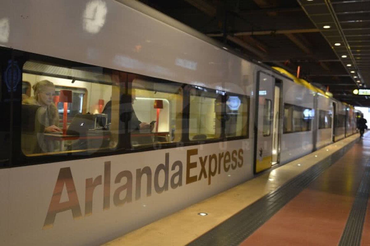 CORESPONDENȚĂ DIN STOCKHOLM // VIDEO + FOTO Suedia are, noi încă visăm! Cum arată trenul de mare viteză care leagă aeroportul din Stockholm de oraș 