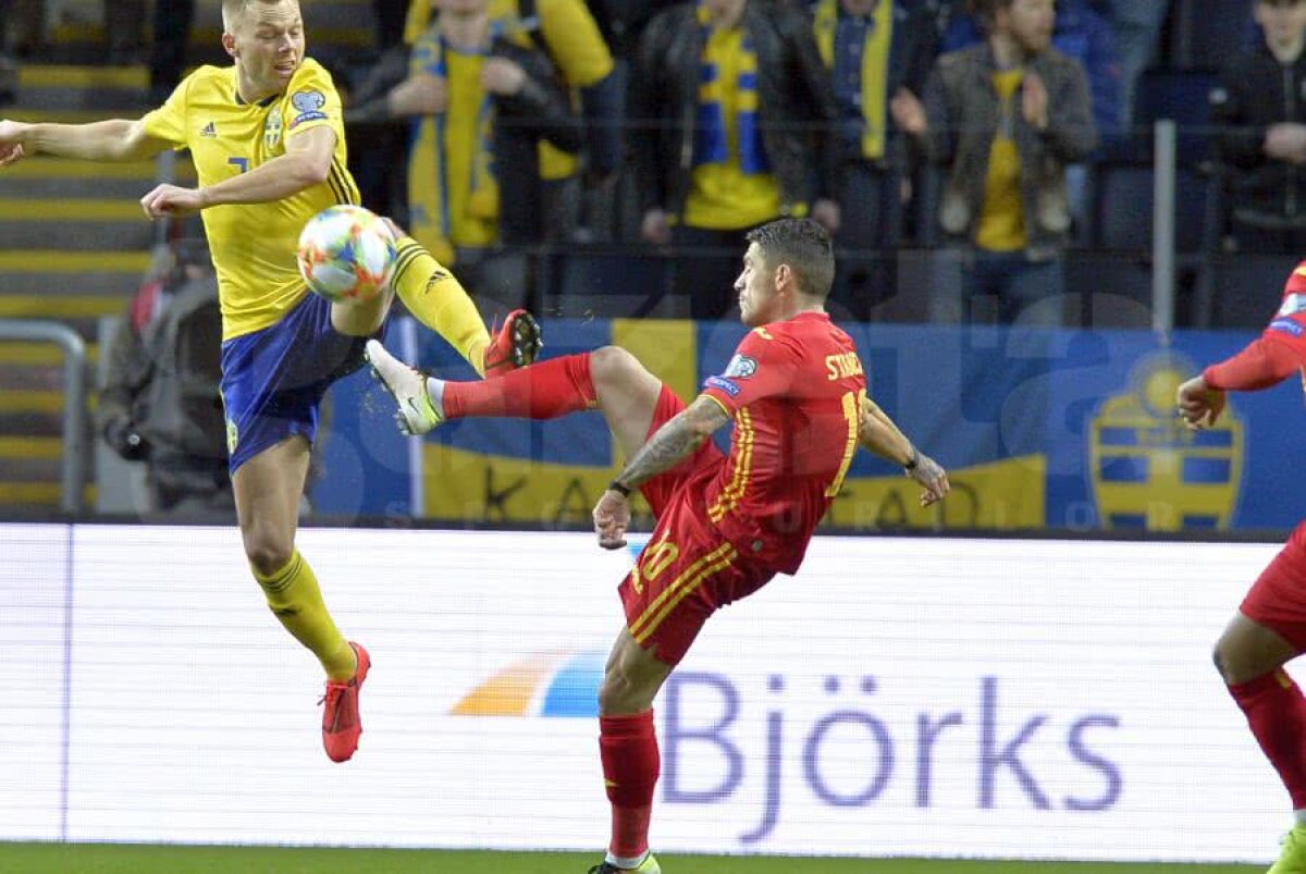 SUEDIA - ROMÂNIA 2-1 » Debut de coșmar: România pierde cu Suedia, în primul meci din preliminariile EURO 2020