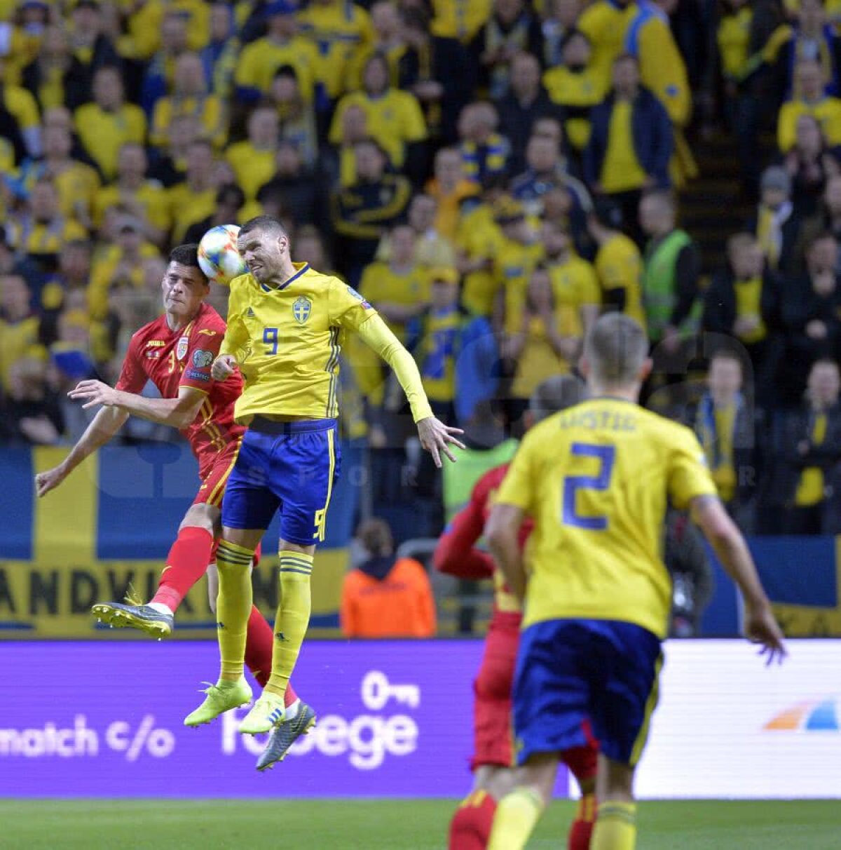 SUEDIA - ROMÂNIA 2-1 » Debut de coșmar: România pierde cu Suedia, în primul meci din preliminariile EURO 2020