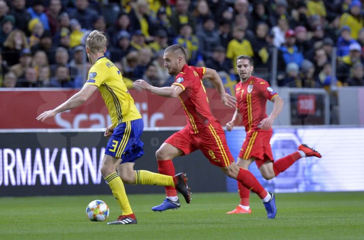 SUEDIA - ROMÂNIA 2-1 » Debut de coșmar: România pierde cu Suedia, în primul meci din preliminariile EURO 2020