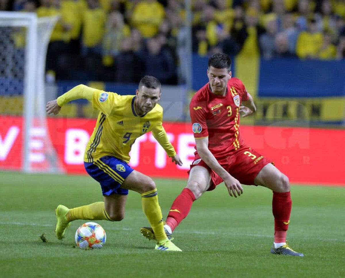SUEDIA - ROMÂNIA 2-1 » Debut de coșmar: România pierde cu Suedia, în primul meci din preliminariile EURO 2020