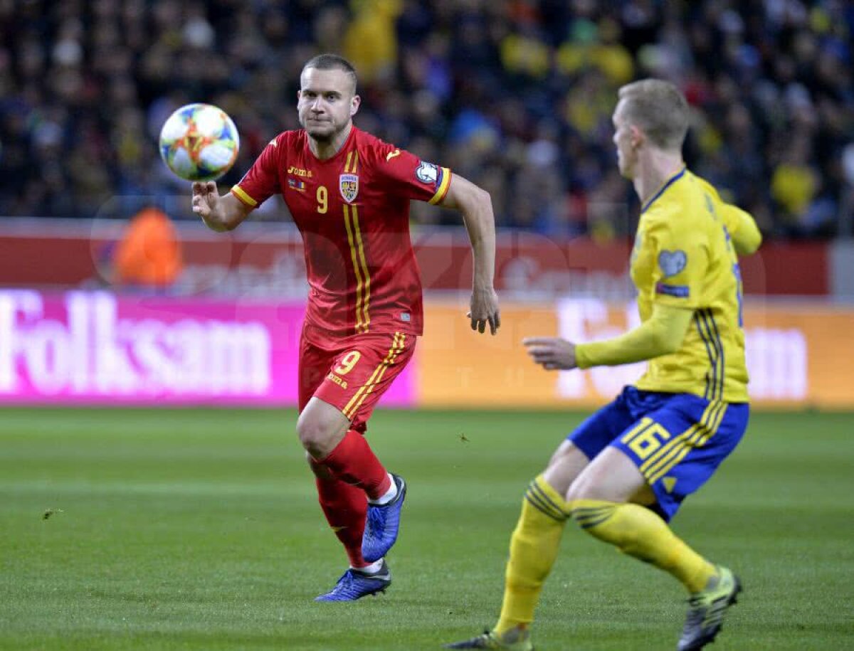 SUEDIA - ROMÂNIA 2-1 » Debut de coșmar: România pierde cu Suedia, în primul meci din preliminariile EURO 2020