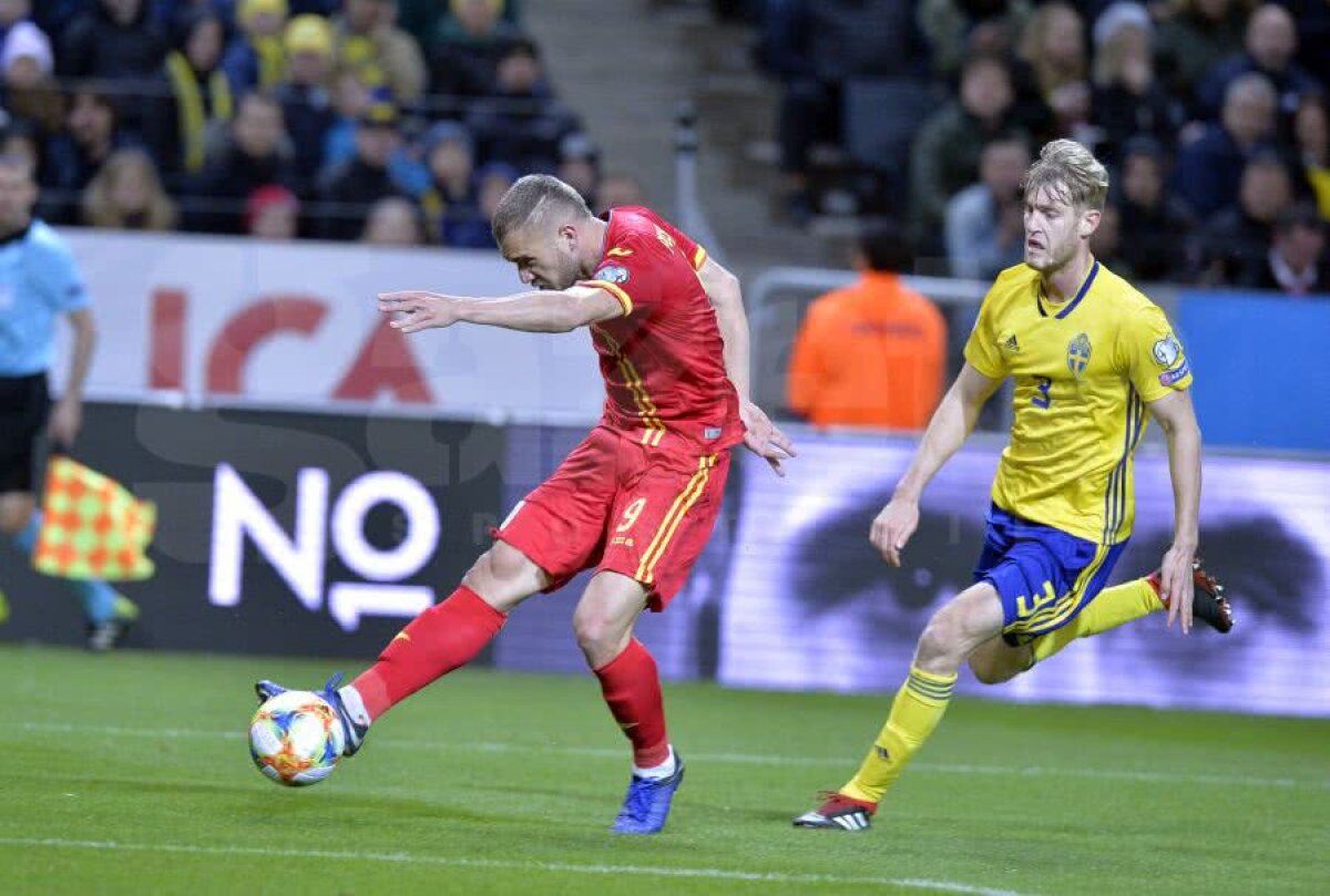 SUEDIA - ROMÂNIA 2-1 » Debut de coșmar: România pierde cu Suedia, în primul meci din preliminariile EURO 2020