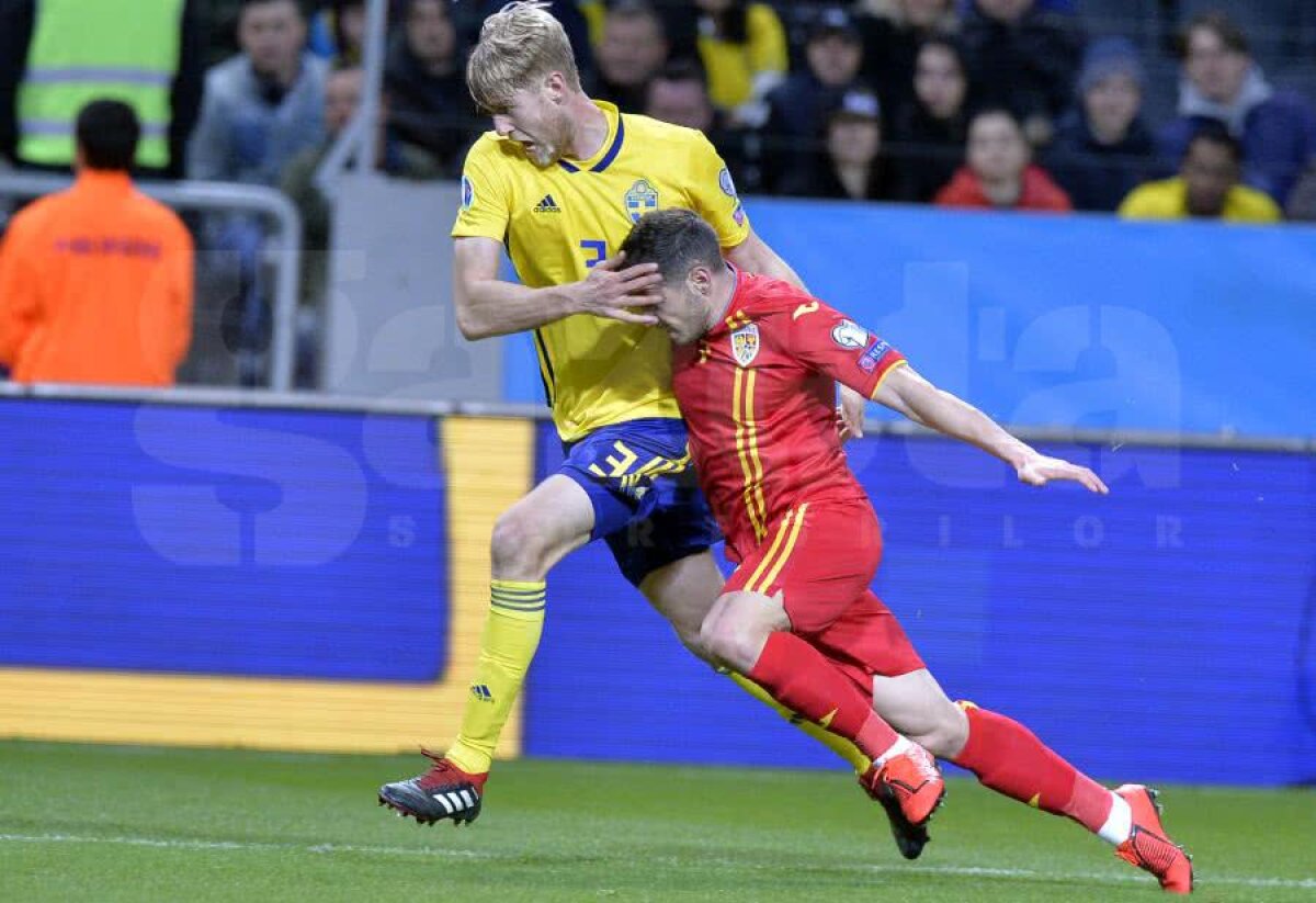 SUEDIA - ROMÂNIA 2-1 » Debut de coșmar: România pierde cu Suedia, în primul meci din preliminariile EURO 2020