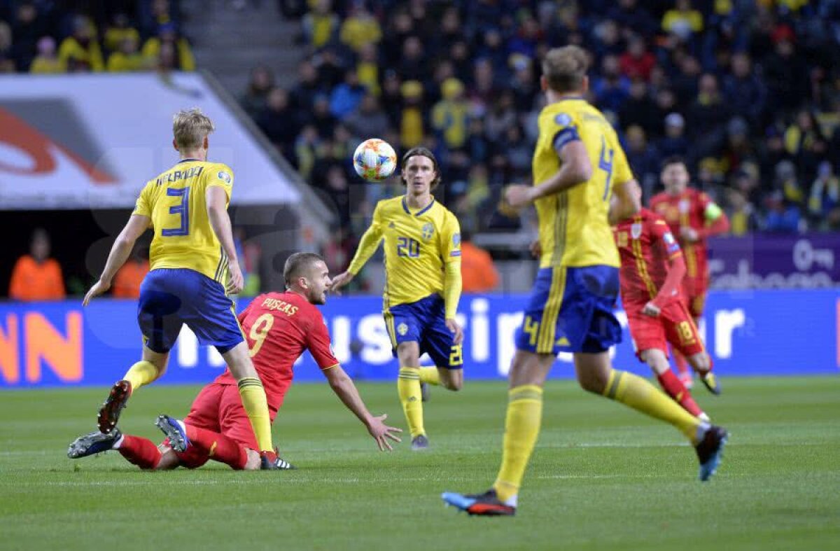 SUEDIA - ROMÂNIA 2-1 » Debut de coșmar: România pierde cu Suedia, în primul meci din preliminariile EURO 2020