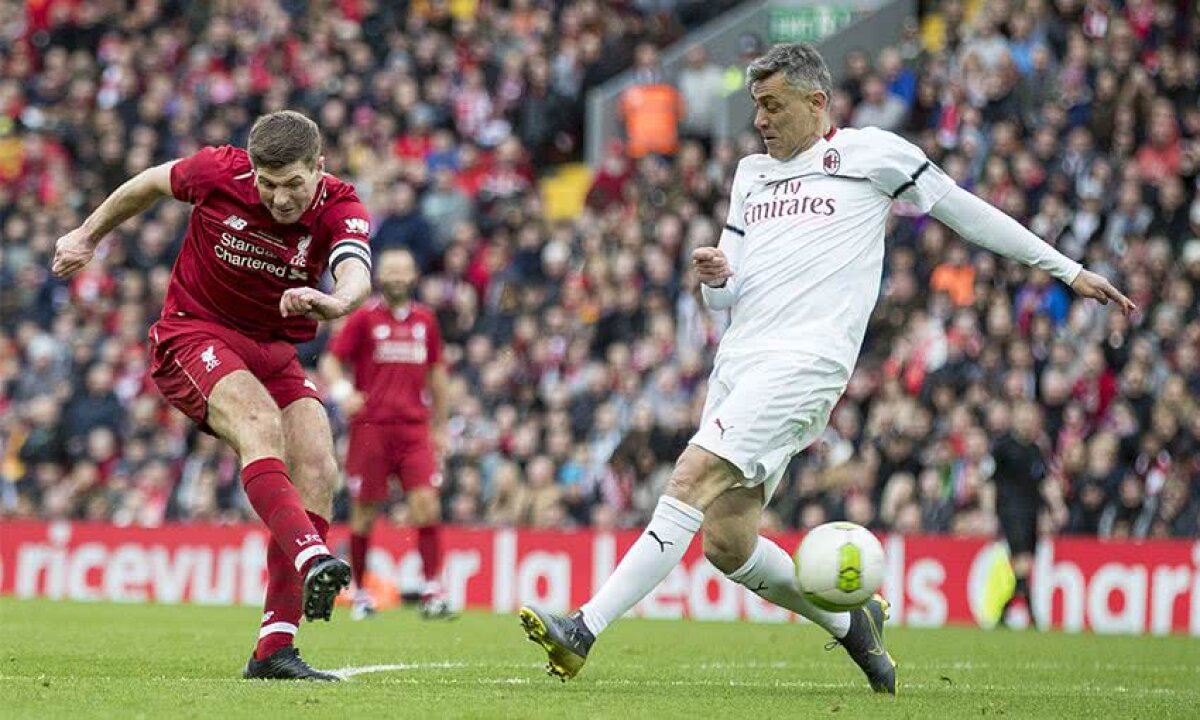 VIDEO Goluri de poveste pe Anfield » Legendele lui Liverpool și AC Milan s-au întâlnit în reeditarea finalei de la Istanbul