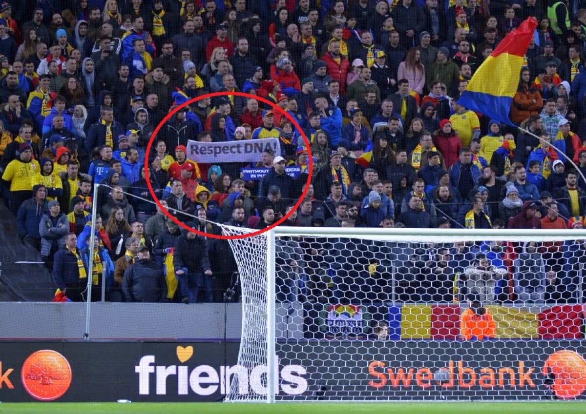 SUEDIA - ROMÂNIA 2-1 // VIDEO + FOTO Explicațiile Jandarmeriei Române în scandalul mesajelor anti-PSD interzise la stadion