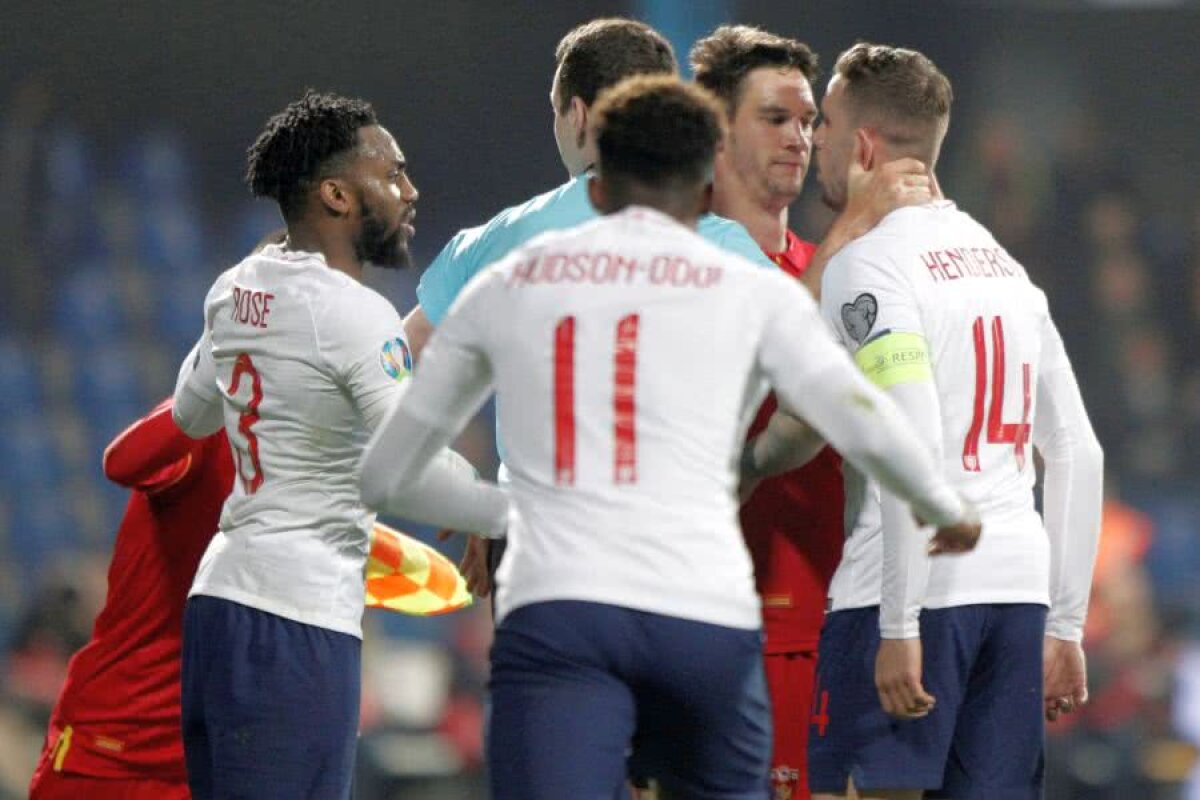 MUNTENEGRU - ANGLIA 1-5 // Scene reprobabile în Muntenegru! Englezii au fost abuzați de suporteri la Podgorica: „Să le închidă stadionul!”