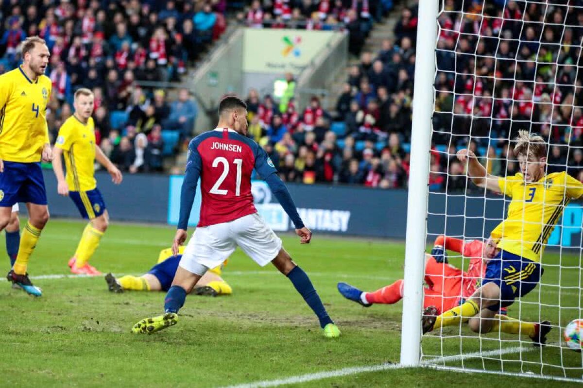 PRELIMINARII EURO 2020 // FOTO Norvegia egalează Suedia în al 7-lea minut de prelungire și schimbă toate calculele în grupa României! Danemarca întoarce uluitor scorul în Elveția