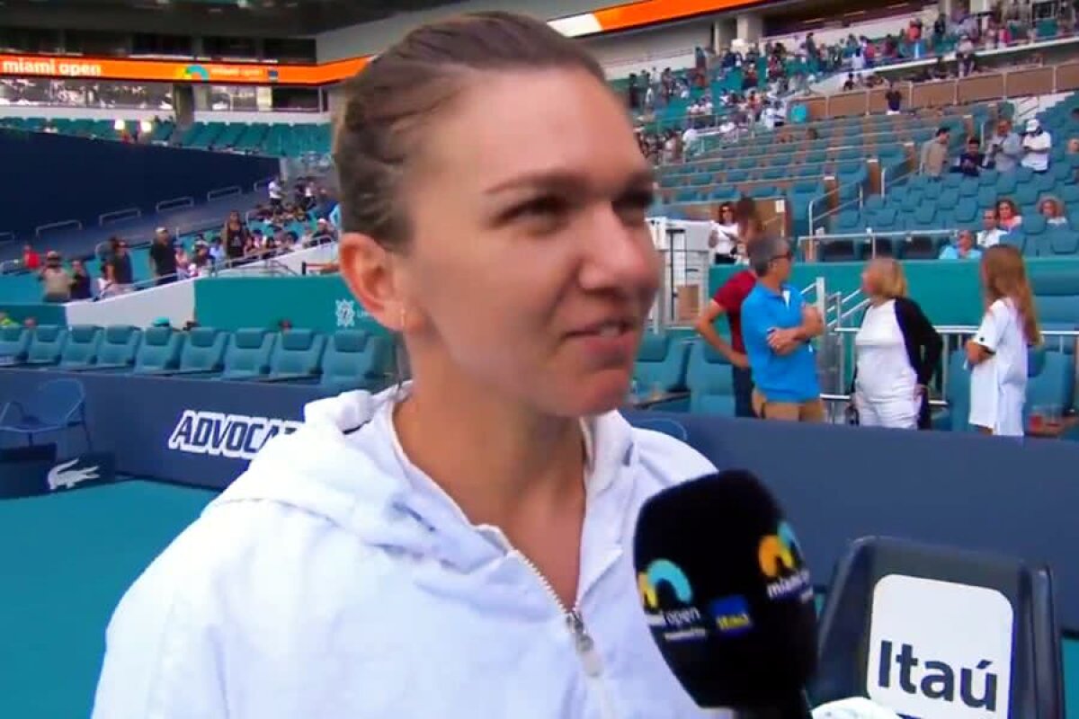SIMONA HALEP - QIANG WANG // VIDEO Halep, bulversată după revenirea uluitoare din „sferturile” de la Miami: „Locul 1 e departe!”