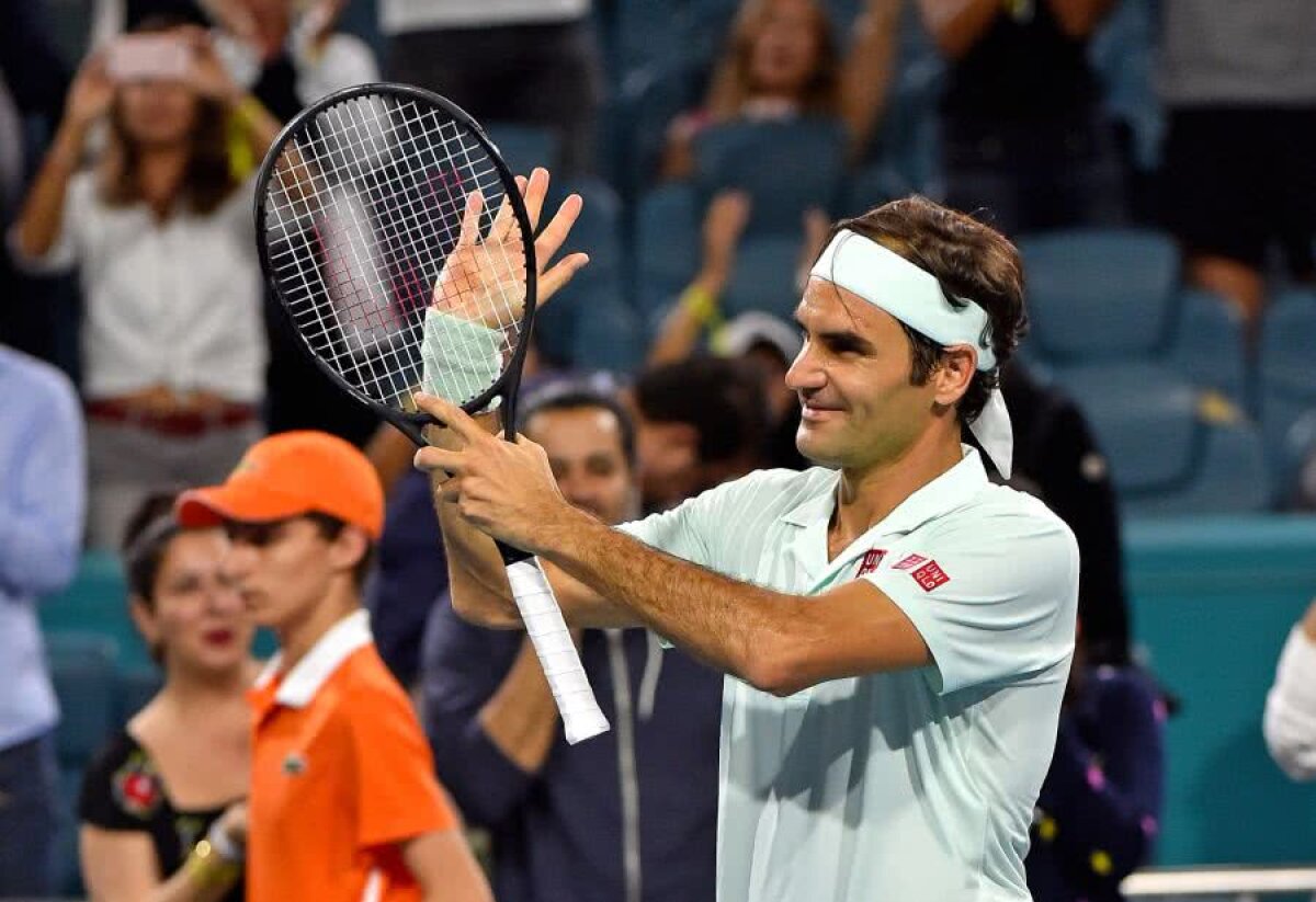 VIDEO + FOTO Roger Federer - Denis Shapovalov, duelul generațiilor din semifinalele turneului de la Miami