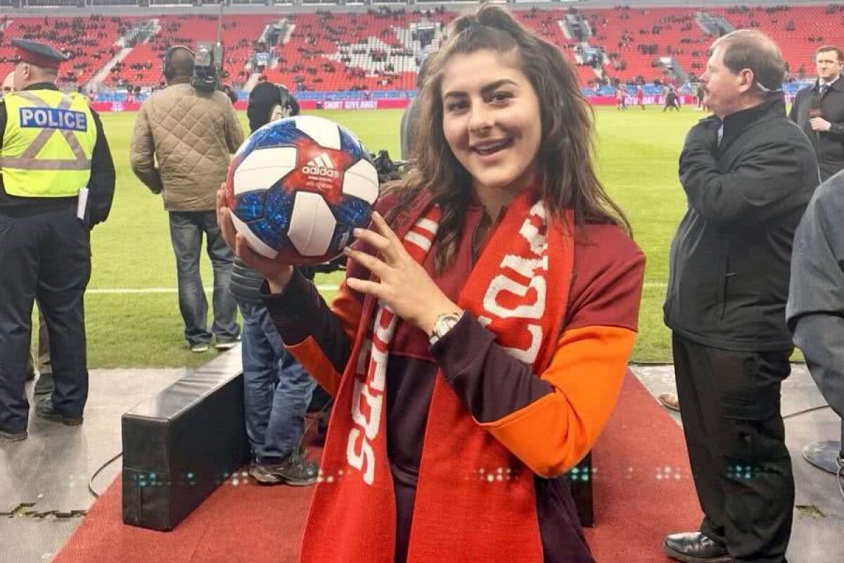 GALERIE FOTO Bianca Andreescu are Canada la picioare! A fost invitată de onoare la meciul lui Alex Mitriță din MLS