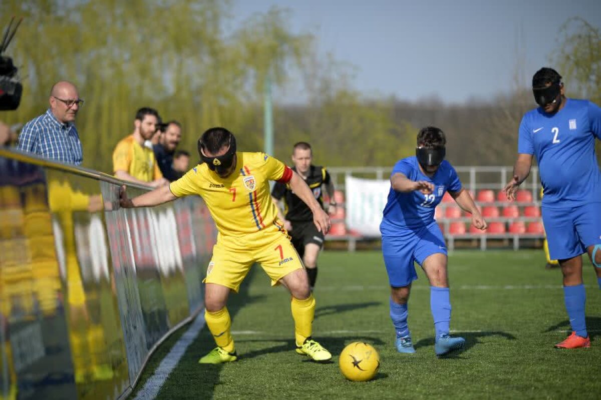 ROMÂNIA - GRECIA 1-1 // FOTO + VIDEO Performanță impresionantă! Naționala de nevăzători s-a calificat Campionatul European + Răzvan Burleanu a fost la meci