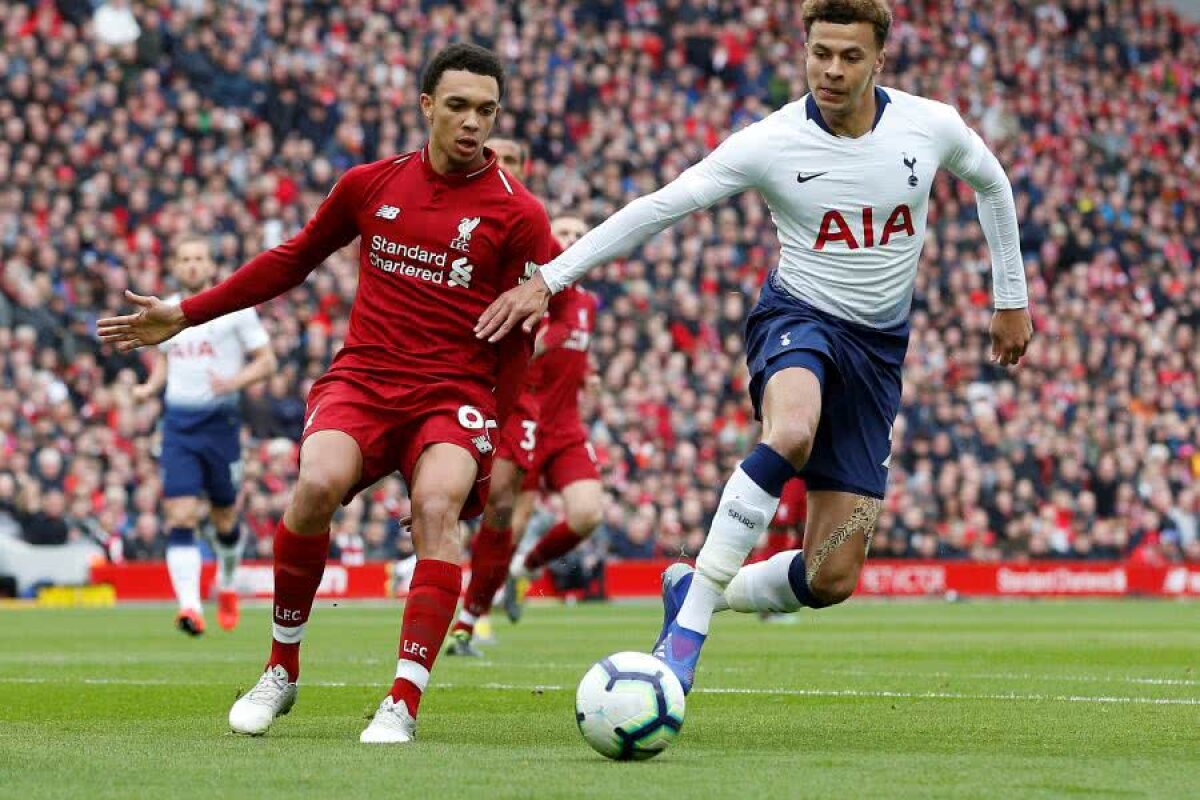 LIVERPOOL - TOTTENHAM 2-1 // FOTO + VIDEO Liverpool, învingătoare în derby-ul din Premier League, după un autogol în minutul 90+3