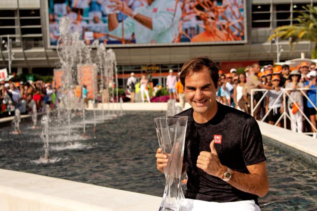 ATP MIAMI // FOTO + VIDEO Roger Federer țintește recordul SUPREM din ATP: cât mai are până îl depășește pe legendarul Jimmy Connors