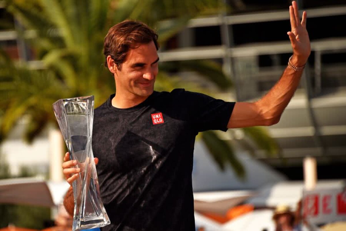 ATP MIAMI // FOTO + VIDEO Roger Federer țintește recordul SUPREM din ATP: cât mai are până îl depășește pe legendarul Jimmy Connors