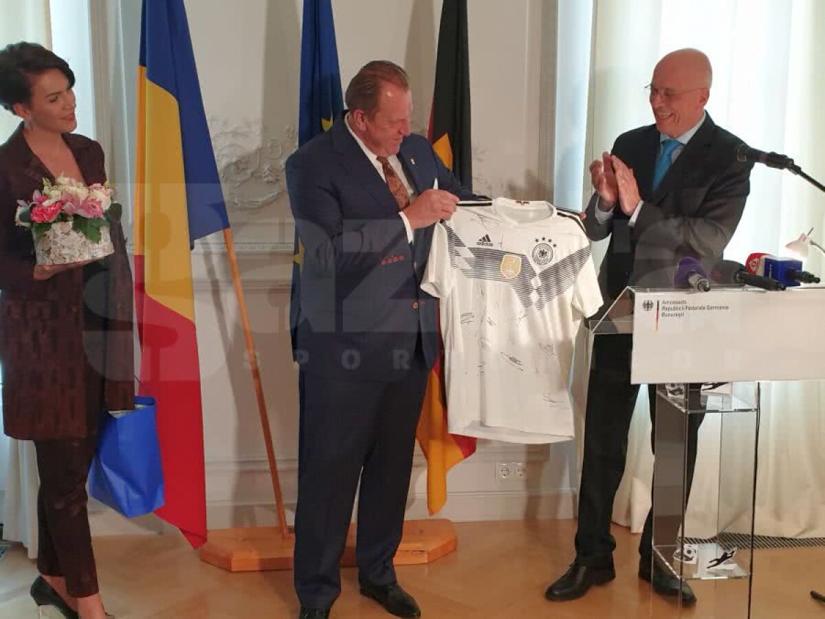 VIDEO+FOTO Recepție de gală pentru Helmuth Duckadam » Amabasadorul Germaniei: „Naționala noastră de acum are nevoie de hotărârea și energia lui”