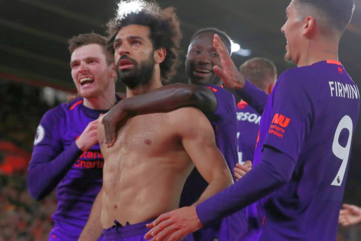 SOUTHAMPTON - LIVERPOOL 1-3 // Liverpool câștigă pe final și revine pe primul loc » Salah, gol după o cursă de 50 de metri 