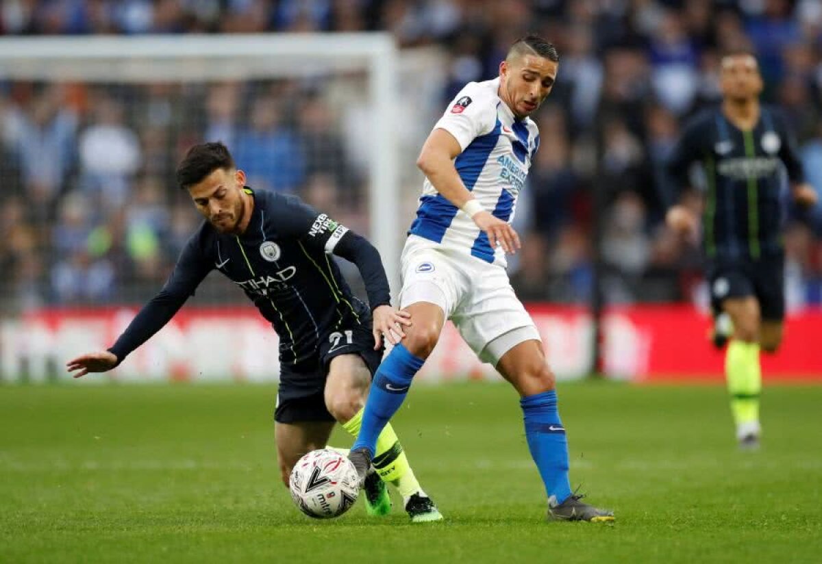 MANCHESTER CITY - BRIGHTON 1-0 // GALERIE FOTO Florin Andone spune adio visului Cupei Angliei! Brighton, eliminată în semifinale de Manchester City