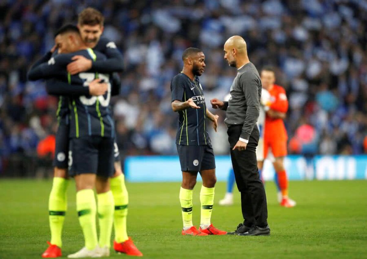 MANCHESTER CITY - BRIGHTON 1-0 // GALERIE FOTO Florin Andone spune adio visului Cupei Angliei! Brighton, eliminată în semifinale de Manchester City