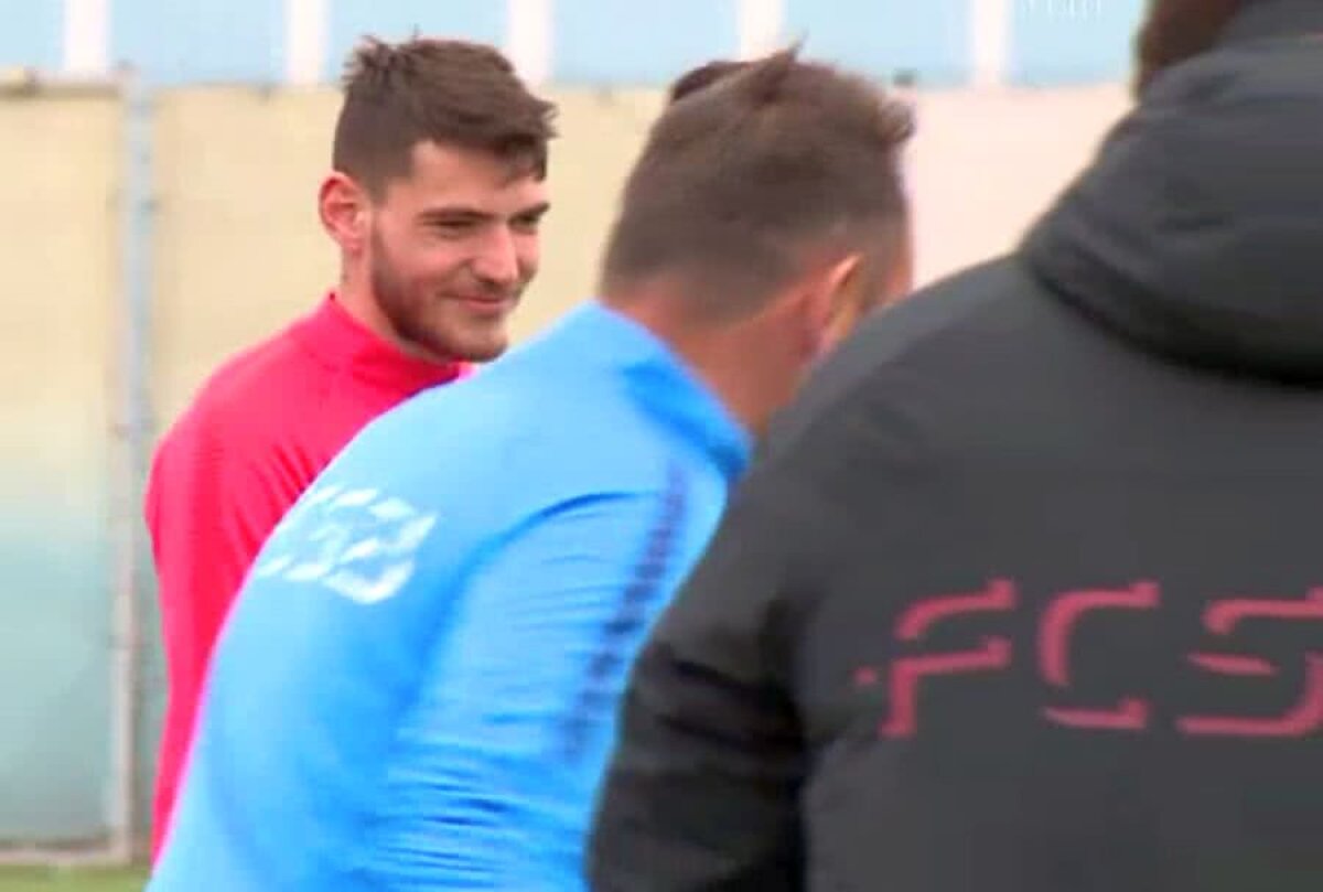 FCSB - SEPSI // VIDEO + FOTO Claudiu Belu, cel mai nou transfer de la FCSB, s-a pregătit azi sub comanda lui Teja » Imagini de la antrenamentul roș-albaștrilor