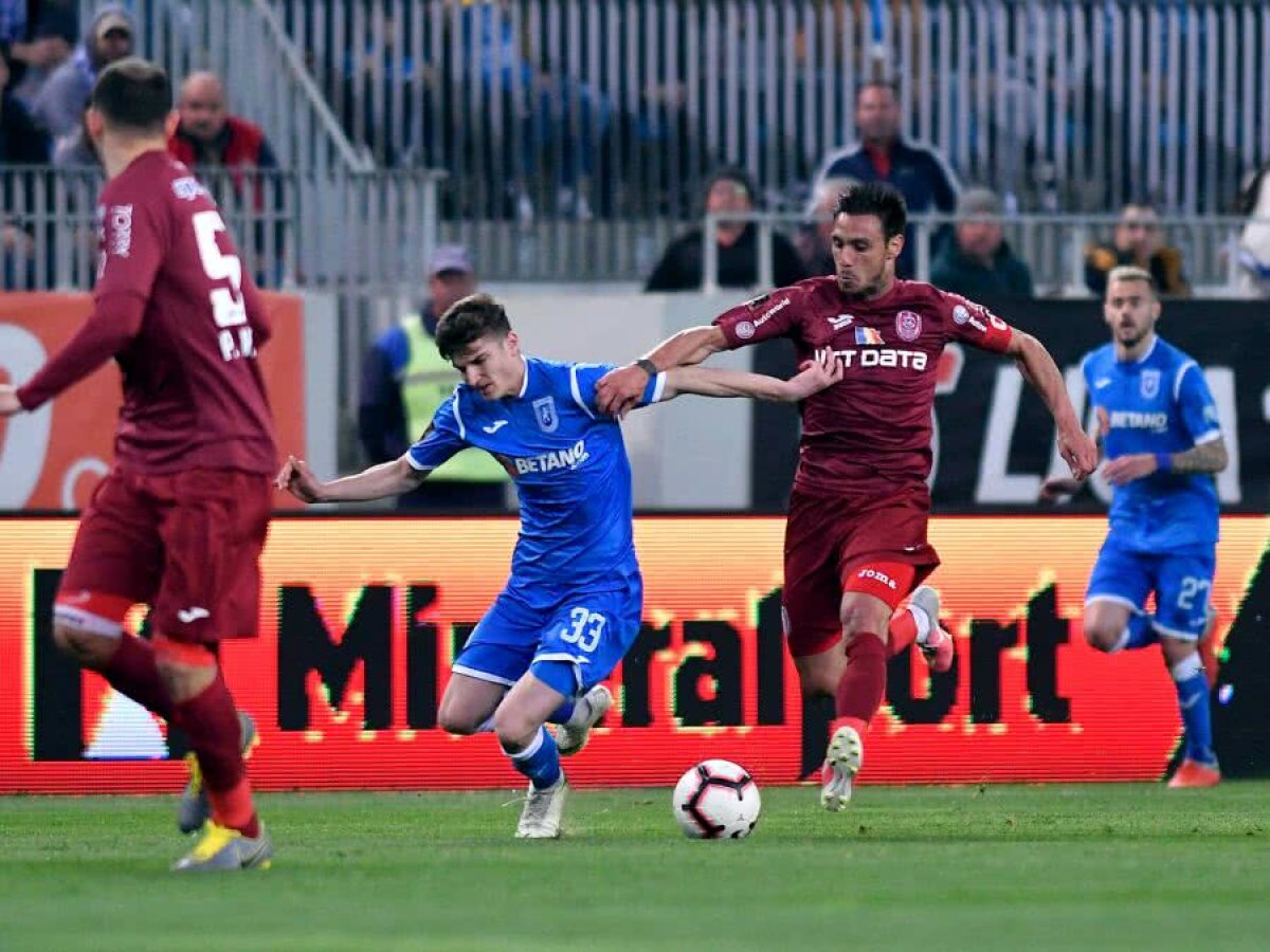 CSU CRAIOVA - CFR CLUJ 0-0 / VIDEO+FOTO Remiză îndârjită între CSU Craiova și CFR Cluj: FCSB își freacă mâinile de bucurie