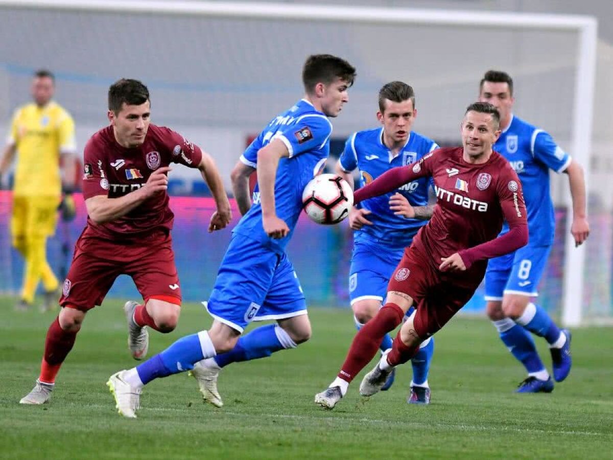 CSU CRAIOVA - CFR CLUJ 0-0 / VIDEO+FOTO Remiză îndârjită între CSU Craiova și CFR Cluj: FCSB își freacă mâinile de bucurie