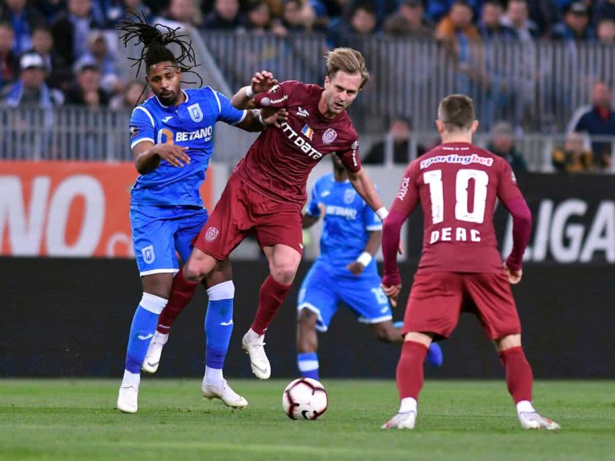 CSU CRAIOVA - CFR CLUJ 0-0 / VIDEO+FOTO Remiză îndârjită între CSU Craiova și CFR Cluj: FCSB își freacă mâinile de bucurie