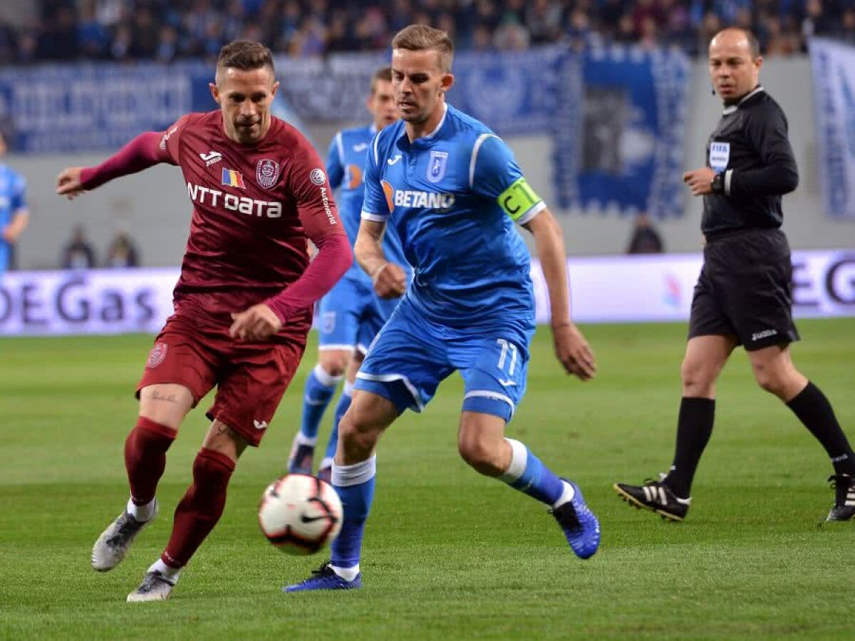 CSU CRAIOVA - CFR CLUJ 0-0 / VIDEO+FOTO Remiză îndârjită între CSU Craiova și CFR Cluj: FCSB își freacă mâinile de bucurie