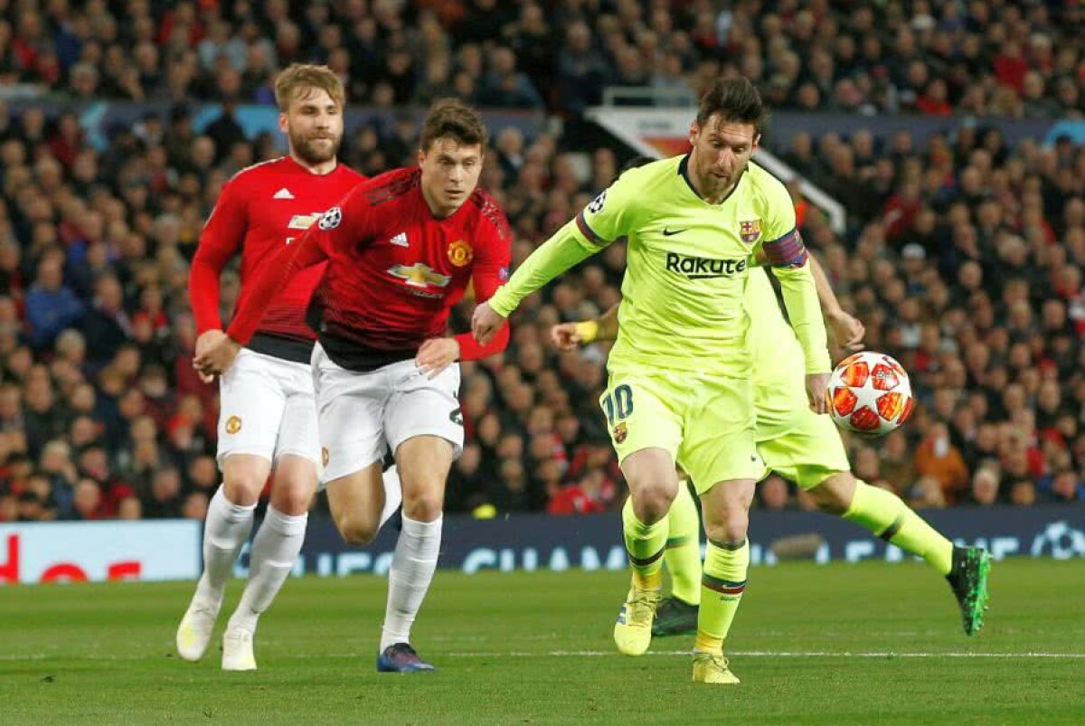 MANCHESTER UNITED - BARCELONA 0-1 // VIDEO+FOTO L-au blocat pe Leo Messi, dar și-au dat autogol! Catalanii au prima șansă la calificarea în semifinale