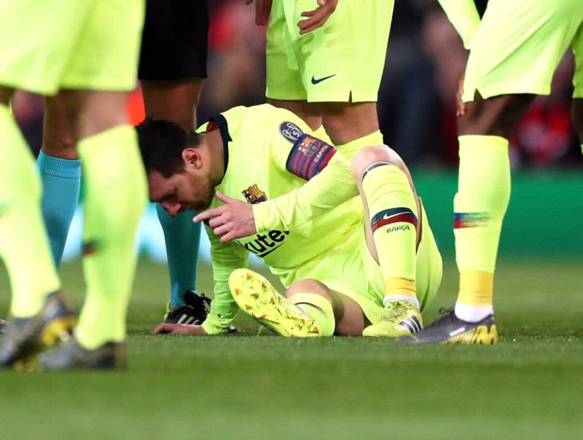 Man. United - Barcelona 0-1 // FOTO Messi e suspect de fisură de sept nazal Reacția agresorului Smalling: „Știam că trebuie să jucăm cu intensitate”