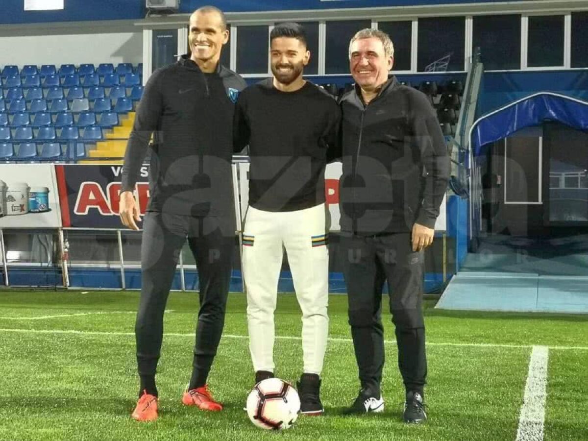 VIITORUL - CSU CRAIOVA // FOTO Rivaldo se înclină în fața lui Gică Hagi: „Pele de România! Mă uitam la el cum joacă”