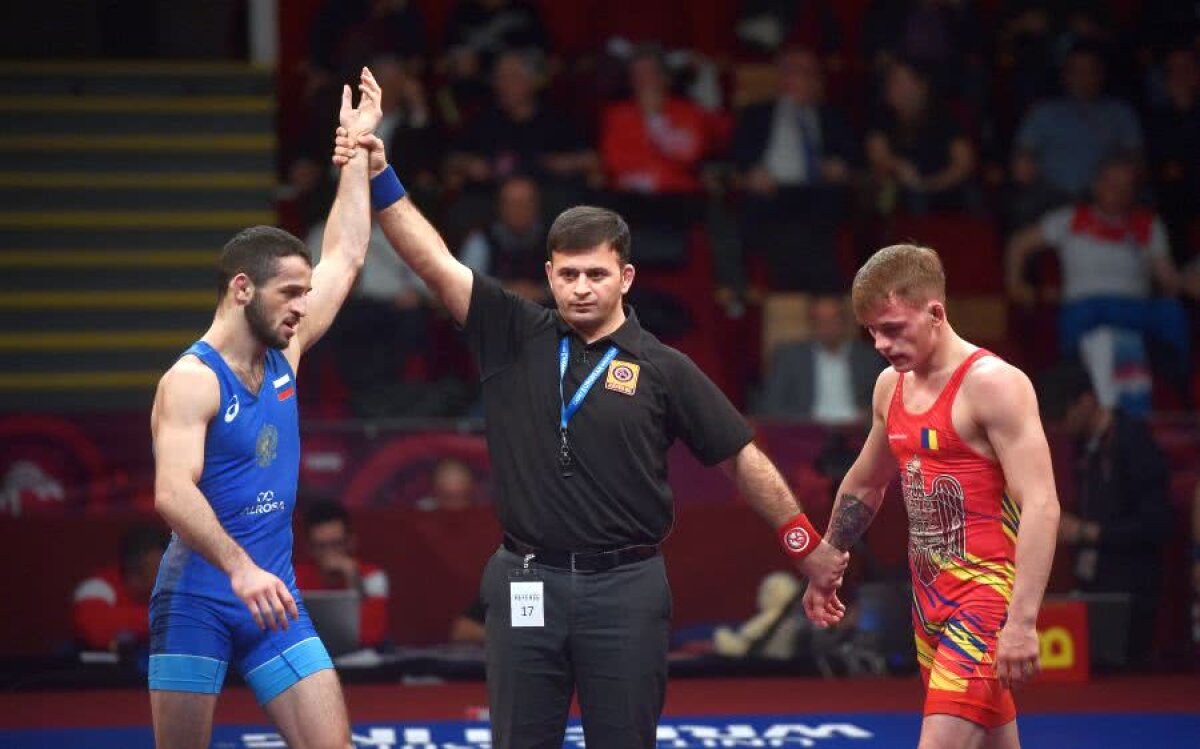 EUROPEANUL DE LUPTE // FOTO Argint tânăr » Florin Tița a fost învins clar în finala categoriei 55 de kilograme a CE de la București + Bronz pentru Alin Alexuc-Ciurariu