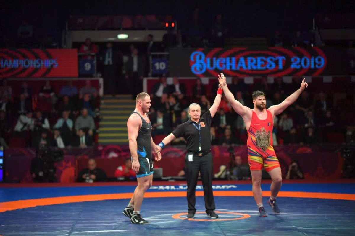 EUROPEANUL DE LUPTE // FOTO Argint tânăr » Florin Tița a fost învins clar în finala categoriei 55 de kilograme a CE de la București + Bronz pentru Alin Alexuc-Ciurariu