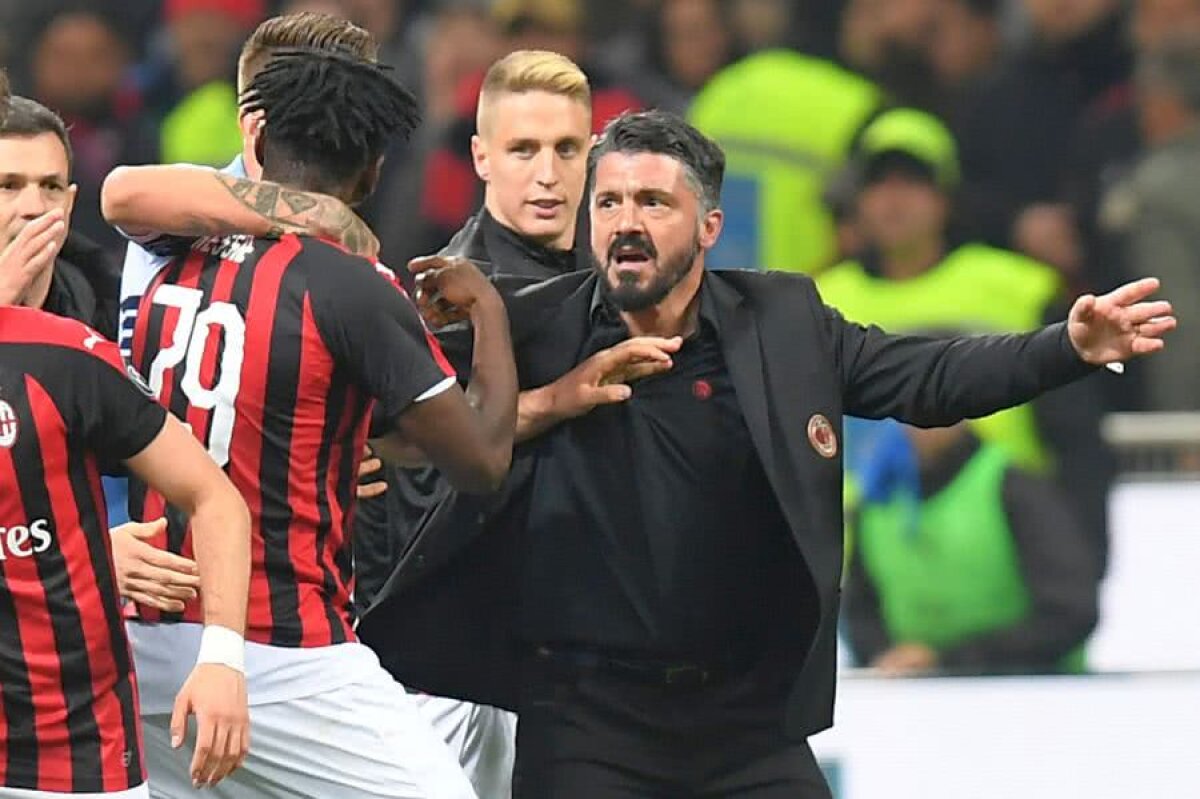 AC MILAN - LAZIO 1-0 // VIDEO + FOTO Scandal pe teren după Milan - Lazio! Gennaro Gattuso a avut de suferit: „Am făcut întindere în sprint”