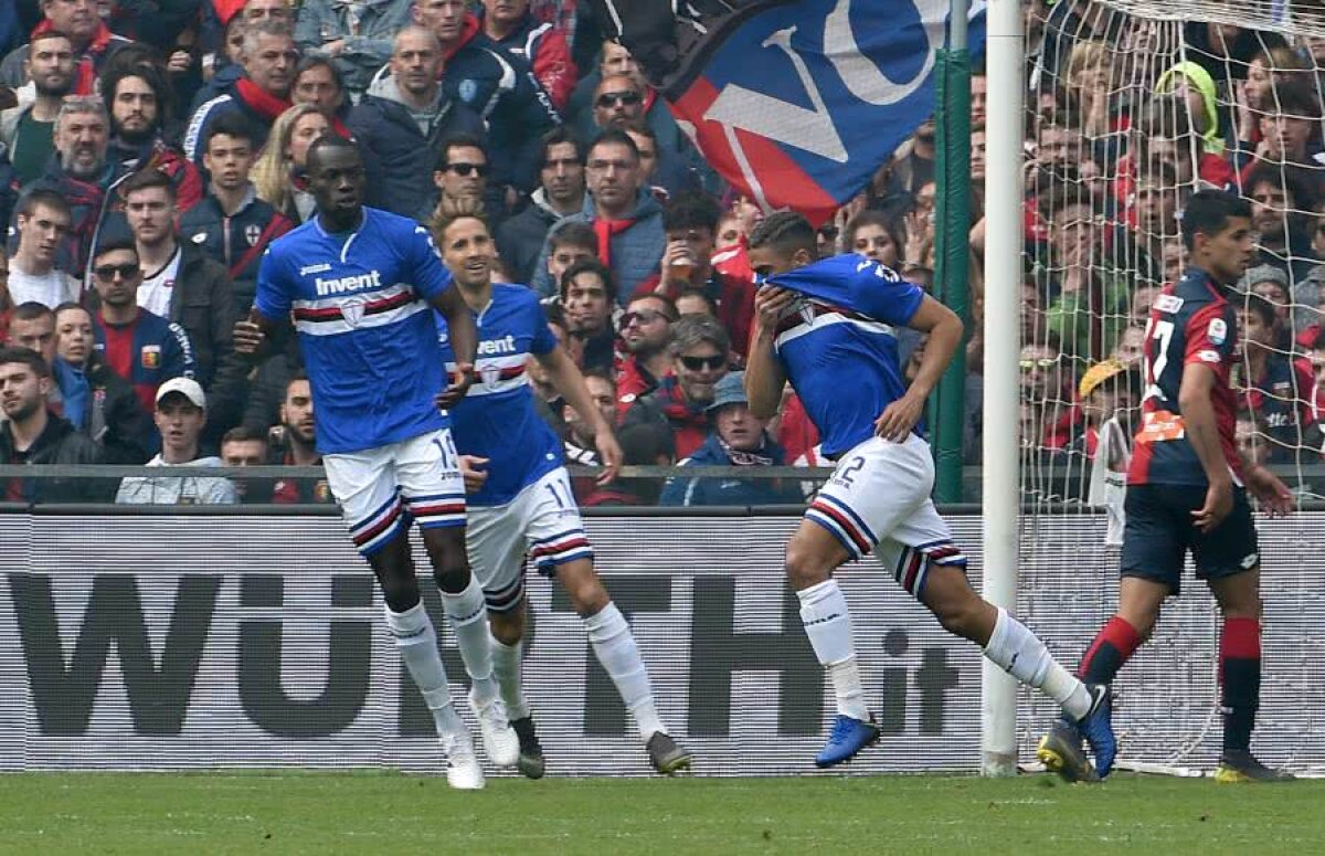 SAMPDORIA - GENOA 2-0 // VIDEO + FOTO Ionuț Radu pierde „Derby della Lanterna” în fața lui Quagliarella