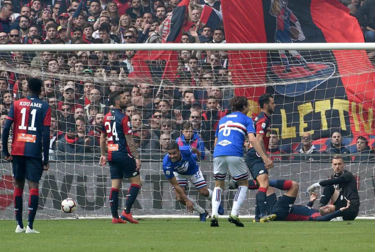 SAMPDORIA - GENOA 2-0 // VIDEO + FOTO Ionuț Radu pierde „Derby della Lanterna” în fața lui Quagliarella