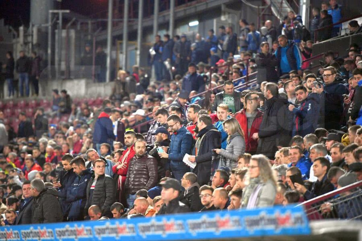 CFR CLUJ - FCSB 0-0 // Scandări xenofobe la Cluj! Peluza Roș-Albastră începuse „războiul” cu mult timp înaintea meciului