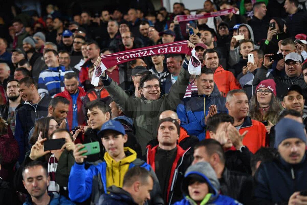CFR CLUJ - FCSB 0-0 // Scandări xenofobe la Cluj! Peluza Roș-Albastră începuse „războiul” cu mult timp înaintea meciului