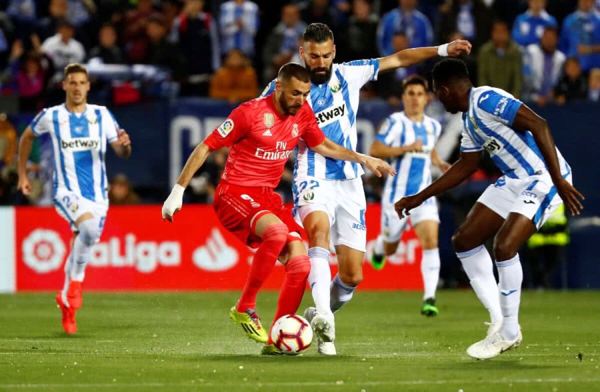 LEGANES - REAL MADRID 1-1 // FOTO Încă un pas greșit pentru echipa lui Zinedine Zidane! Rezultat surprinzător în deplasarea de la Leganes