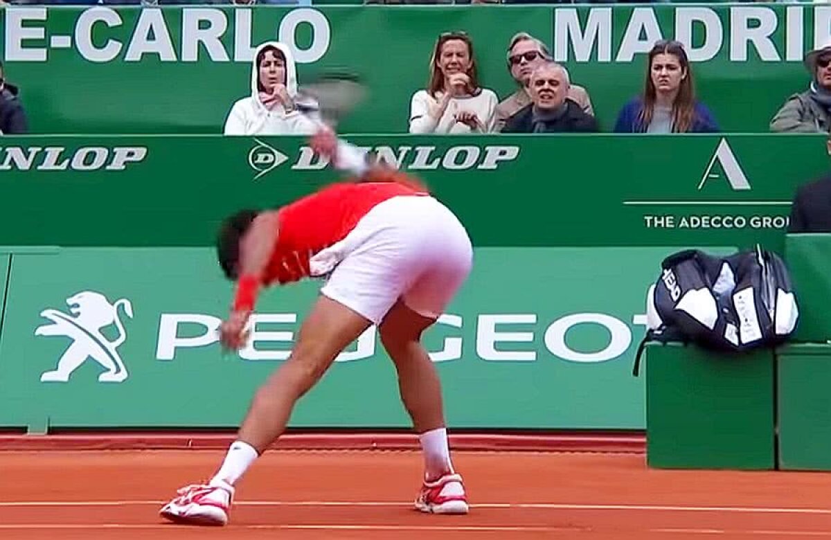 ATP MONTE CARLO // FOTO + VIDEO Novak Djokovic, moment incredibil de furie în duelul la limită cu Philipp Kohlschreiber