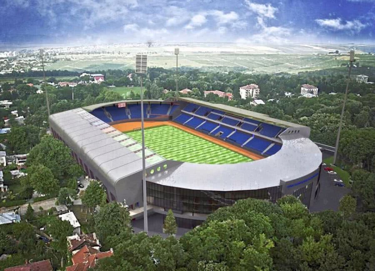 GALERIE FOTO Poli Iași vrea să-și facă superstadion! Cum arată planul inițial: investiție de 48 de milioane de euro