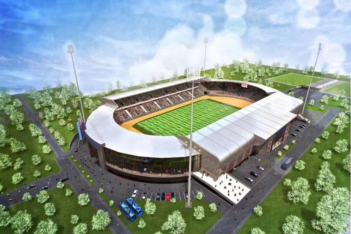 GALERIE FOTO Poli Iași vrea să-și facă superstadion! Cum arată planul inițial: investiție de 48 de milioane de euro